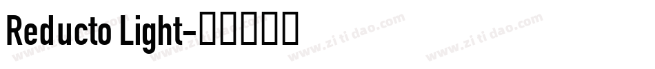 Reducto Light字体转换